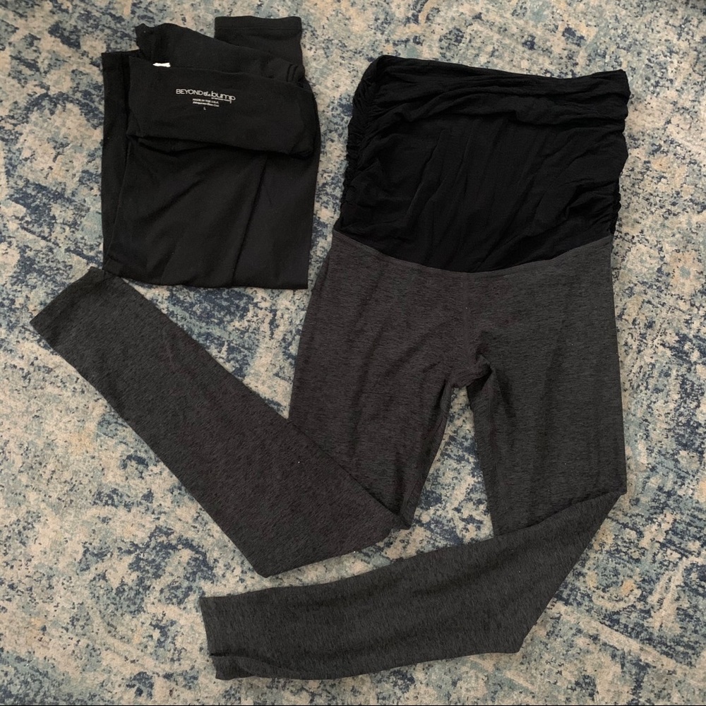 Soft and cozy maternity yoga pants, size large